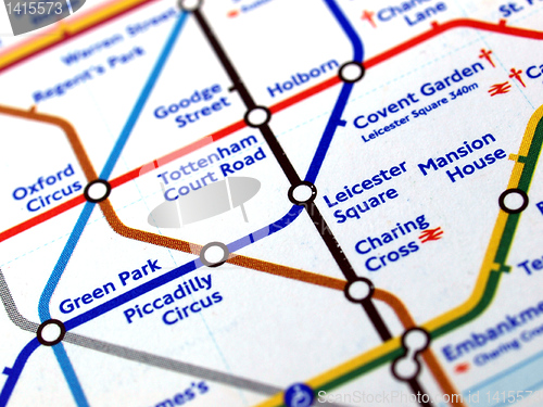 Image of Tube map of London underground