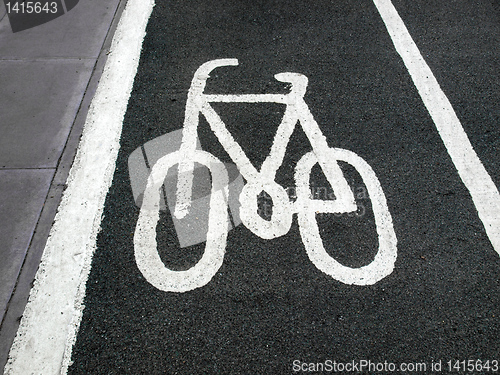 Image of Bike lane sign