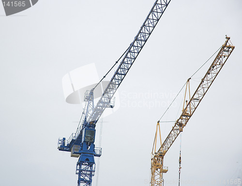 Image of Construction cranes