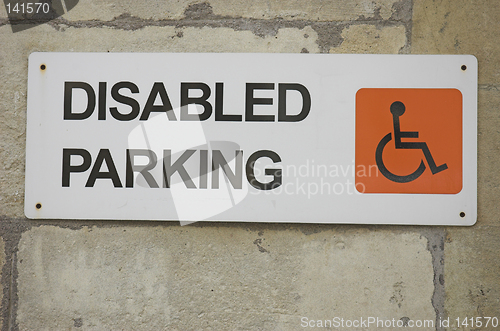 Image of Disabled parking sign