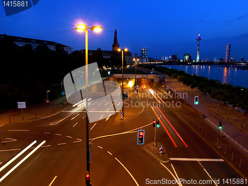 Image of Crossroads at night