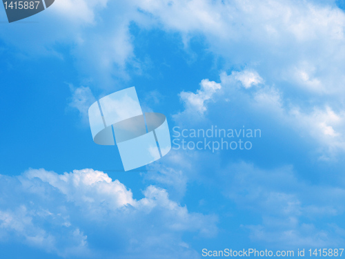 Image of Blue sky with clouds