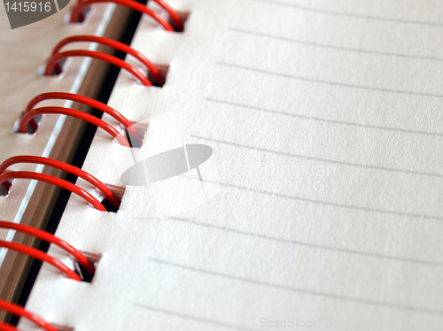 Image of Blank notebook page