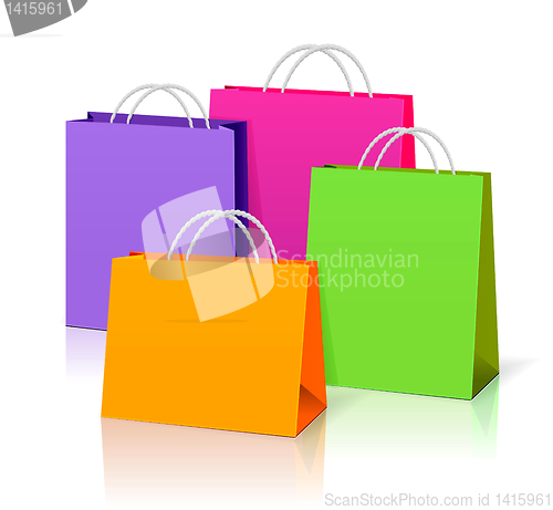 Image of color paper bags