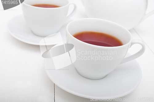 Image of Cups of Tea and Teapot