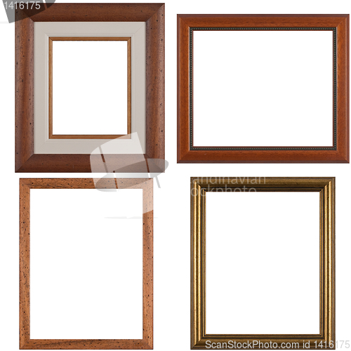 Image of Four antique picture frames