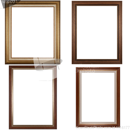 Image of Four antique picture frames