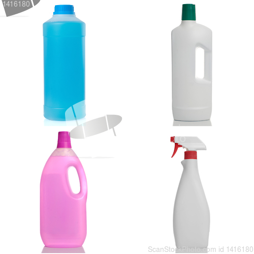 Image of Set of plastic bottles