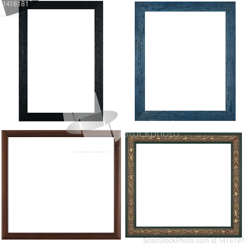 Image of Four antique picture frames