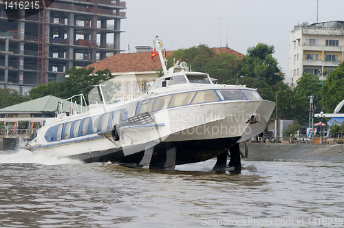 Image of Hydrofoil boat on Saigon River