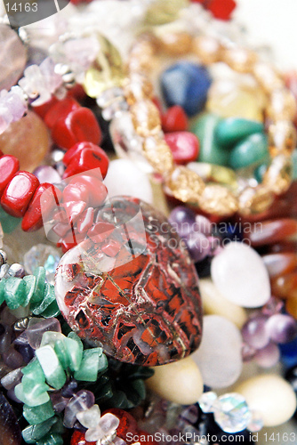 Image of colorful crystal necklaces