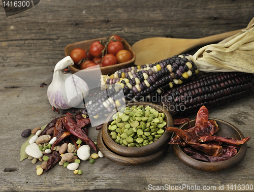 Image of Green Dry Peas And Bean Mix