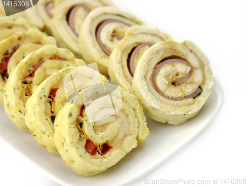 Image of Plate Of many Mini Bite Size Sandwich Appetizers