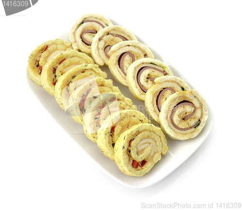 Image of Plate Of many Mini Bite Size Sandwich Appetizers 