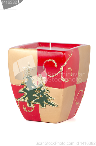 Image of Christmas candle decoration