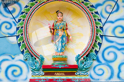 Image of Image of Andal at Hindu temple