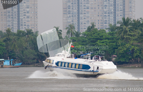 Image of Hydrofoil boat on Saigon River