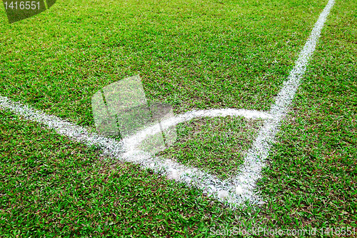 Image of Corner of soccer field