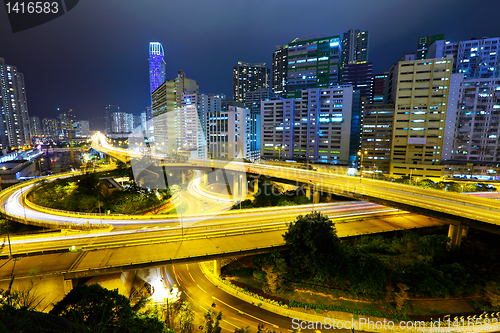 Image of Highway at night