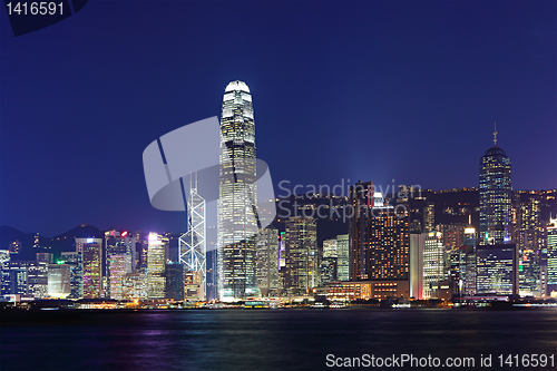 Image of night view of Hong Kong