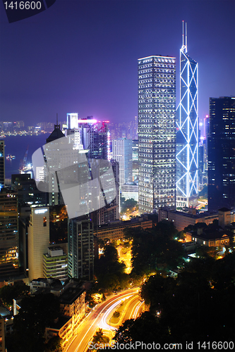 Image of Hong Kong at night