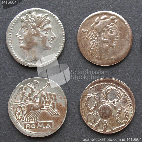 Image of Roman coins