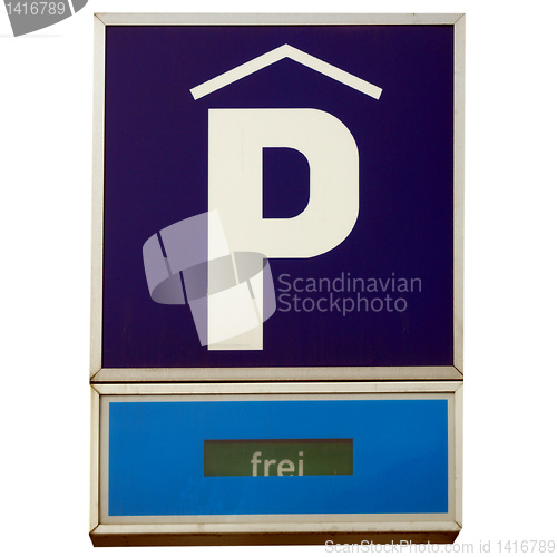 Image of Parking sign