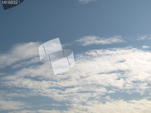 Image of Blue sky with clouds