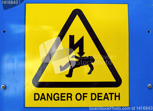 Image of Danger of death Electric shock