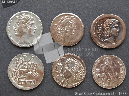 Image of Roman coins