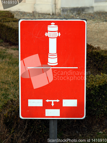 Image of Fire hydrant sign