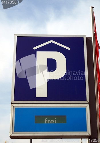 Image of Parking sign