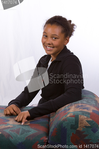 Image of Portrait of Pre-teen Girl