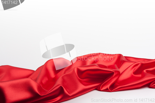 Image of Red fabric on a white background