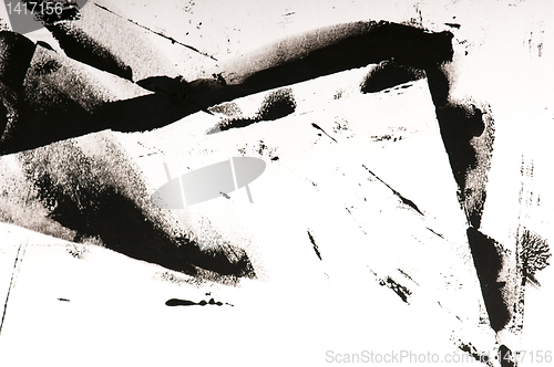 Image of paints on the white paper