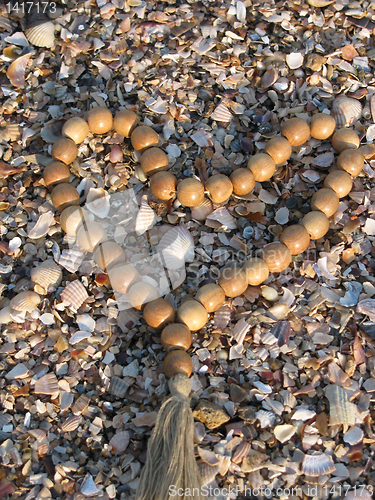 Image of heart-like beads 