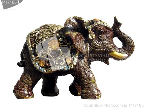 Image of statuette of elephant