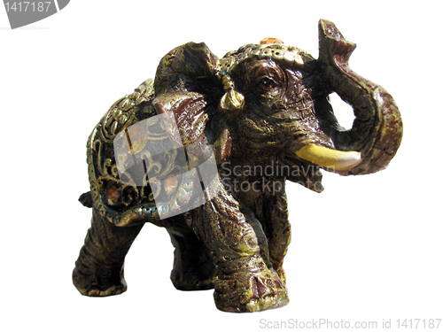 Image of statuette of elephant