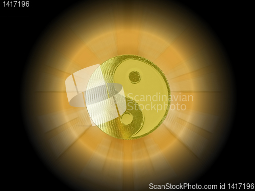 Image of shining yin yang 