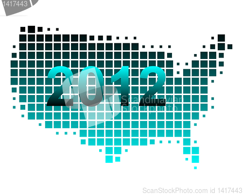 Image of Map of USA 2012