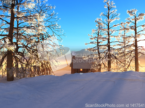 Image of SNOWY CABIN