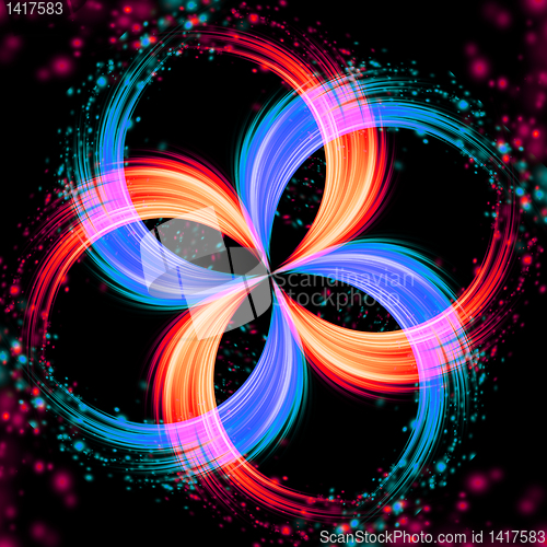 Image of glowing motion plasma and funnel