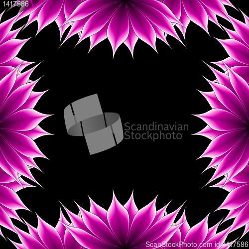 Image of abstract applique flower 