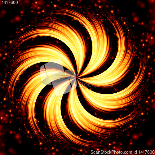 Image of glowing motion plasma and funnel