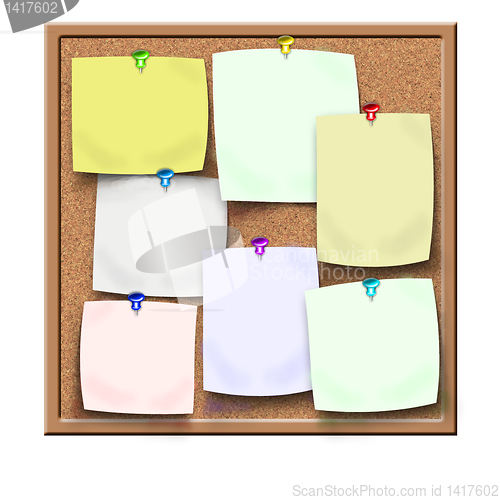 Image of board with reminders