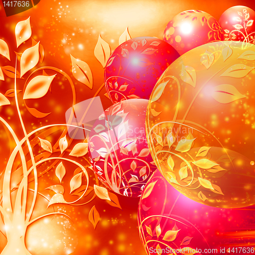 Image of abstract christmas ball