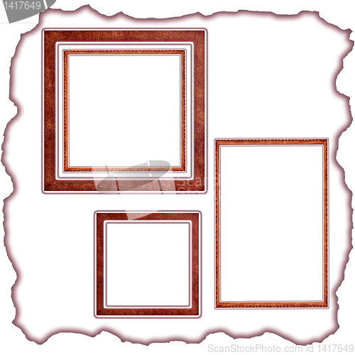Image of frames old leather