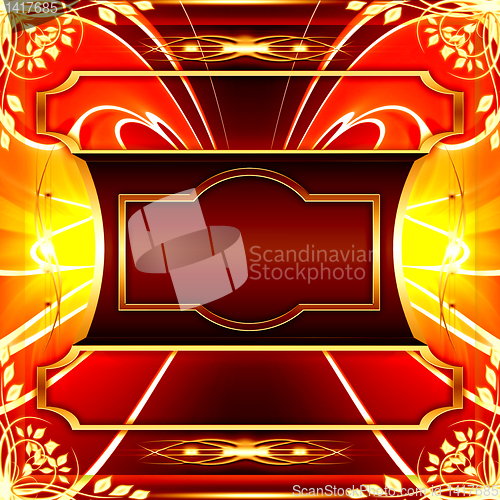 Image of vintage floral backdrop