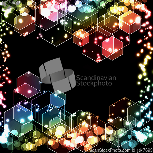 Image of hexagon bokeh