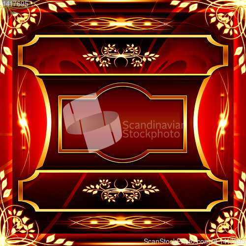 Image of vintage floral backdrop